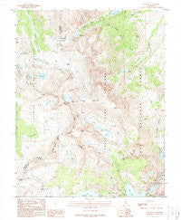 Koip Peak California Historical topographic map, 1:24000 scale, 7.5 X 7.5 Minute, Year 1988