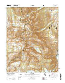 Koip Peak California Current topographic map, 1:24000 scale, 7.5 X 7.5 Minute, Year 2015