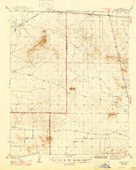 Kramer California Historical topographic map, 1:62500 scale, 15 X 15 Minute, Year 1942