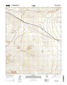 Kramer Hills California Current topographic map, 1:24000 scale, 7.5 X 7.5 Minute, Year 2015
