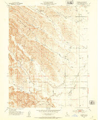 Kurand California Historical topographic map, 1:24000 scale, 7.5 X 7.5 Minute, Year 1952