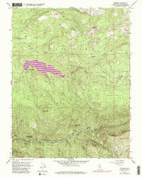 Kyburz California Historical topographic map, 1:24000 scale, 7.5 X 7.5 Minute, Year 1952