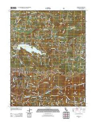 Kyburz California Historical topographic map, 1:24000 scale, 7.5 X 7.5 Minute, Year 2012