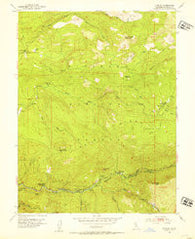 Kyburz California Historical topographic map, 1:24000 scale, 7.5 X 7.5 Minute, Year 1952