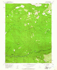 Kyburz California Historical topographic map, 1:24000 scale, 7.5 X 7.5 Minute, Year 1952