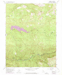Kyburz California Historical topographic map, 1:24000 scale, 7.5 X 7.5 Minute, Year 1952