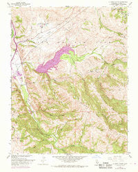 La Costa Valley California Historical topographic map, 1:24000 scale, 7.5 X 7.5 Minute, Year 1968