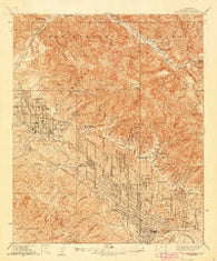 La Crescenta California Historical topographic map, 1:20000 scale, 7.5 X 7.5 Minute, Year 1939