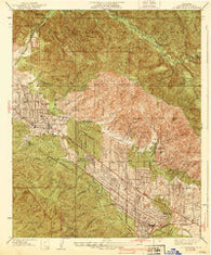 La Crescenta California Historical topographic map, 1:24000 scale, 7.5 X 7.5 Minute, Year 1939
