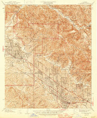 La Crescenta California Historical topographic map, 1:24000 scale, 7.5 X 7.5 Minute, Year 1939