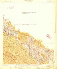 La Crescenta California Historical topographic map, 1:24000 scale, 7.5 X 7.5 Minute, Year 1928