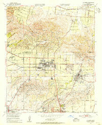 La Habra California Historical topographic map, 1:24000 scale, 7.5 X 7.5 Minute, Year 1950