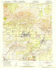 La Habra California Historical topographic map, 1:24000 scale, 7.5 X 7.5 Minute, Year 1952