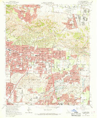 La Habra California Historical topographic map, 1:24000 scale, 7.5 X 7.5 Minute, Year 1964