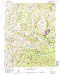 La Honda California Historical topographic map, 1:24000 scale, 7.5 X 7.5 Minute, Year 1961