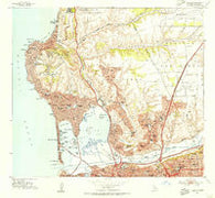 La Jolla California Historical topographic map, 1:24000 scale, 7.5 X 7.5 Minute, Year 1953