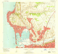 La Jolla California Historical topographic map, 1:24000 scale, 7.5 X 7.5 Minute, Year 1953