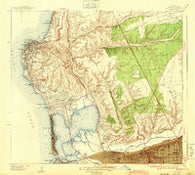 La Jolla California Historical topographic map, 1:31680 scale, 7.5 X 7.5 Minute, Year 1943