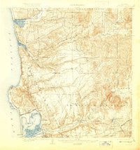 La Jolla California Historical topographic map, 1:62500 scale, 15 X 15 Minute, Year 1903