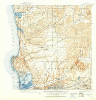 La Jolla California Historical topographic map, 1:62500 scale, 15 X 15 Minute, Year 1930