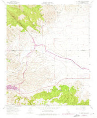 La Liebre Ranch California Historical topographic map, 1:24000 scale, 7.5 X 7.5 Minute, Year 1965
