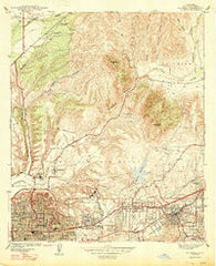 La Mesa California Historical topographic map, 1:24000 scale, 7.5 X 7.5 Minute, Year 1947