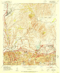 La Mesa California Historical topographic map, 1:24000 scale, 7.5 X 7.5 Minute, Year 1953