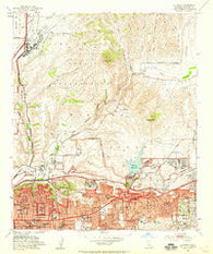 La Mesa California Historical topographic map, 1:24000 scale, 7.5 X 7.5 Minute, Year 1953