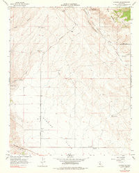 La Panza NE California Historical topographic map, 1:24000 scale, 7.5 X 7.5 Minute, Year 1966