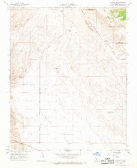 La Panza NE California Historical topographic map, 1:24000 scale, 7.5 X 7.5 Minute, Year 1966