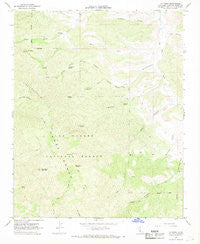 La Panza California Historical topographic map, 1:24000 scale, 7.5 X 7.5 Minute, Year 1967