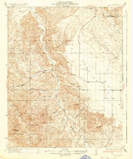La Panza California Historical topographic map, 1:62500 scale, 15 X 15 Minute, Year 1936