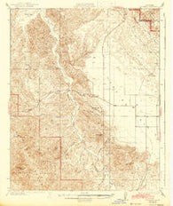 La Panza California Historical topographic map, 1:62500 scale, 15 X 15 Minute, Year 1936
