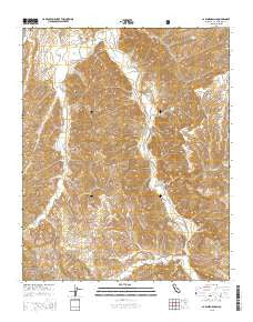 La Panza Ranch California Current topographic map, 1:24000 scale, 7.5 X 7.5 Minute, Year 2015