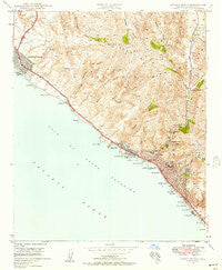 Laguna Beach California Historical topographic map, 1:24000 scale, 7.5 X 7.5 Minute, Year 1948