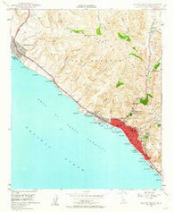 Laguna Beach California Historical topographic map, 1:24000 scale, 7.5 X 7.5 Minute, Year 1948