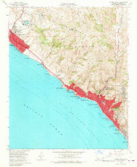 Laguna Beach California Historical topographic map, 1:24000 scale, 7.5 X 7.5 Minute, Year 1965