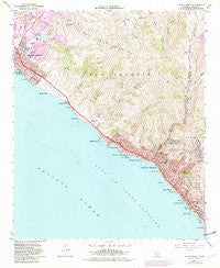 Laguna Beach California Historical topographic map, 1:24000 scale, 7.5 X 7.5 Minute, Year 1965