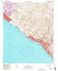 Laguna Beach California Historical topographic map, 1:24000 scale, 7.5 X 7.5 Minute, Year 1965