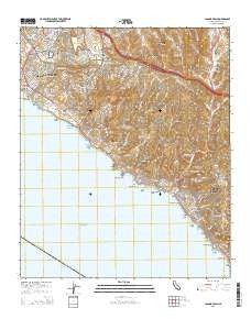 Laguna Beach California Current topographic map, 1:24000 scale, 7.5 X 7.5 Minute, Year 2015