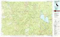Lake Almanor California Historical topographic map, 1:100000 scale, 30 X 60 Minute, Year 1989