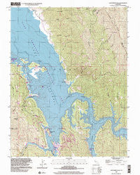 Lake Berryessa California Historical topographic map, 1:24000 scale, 7.5 X 7.5 Minute, Year 1998