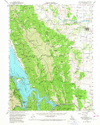 Lake Berryessa California Historical topographic map, 1:62500 scale, 15 X 15 Minute, Year 1959
