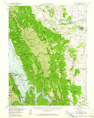 Lake Berryessa California Historical topographic map, 1:62500 scale, 15 X 15 Minute, Year 1959