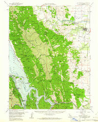 Lake Berryessa California Historical topographic map, 1:62500 scale, 15 X 15 Minute, Year 1959