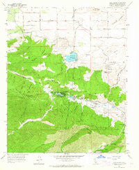Lake Hughes California Historical topographic map, 1:24000 scale, 7.5 X 7.5 Minute, Year 1957
