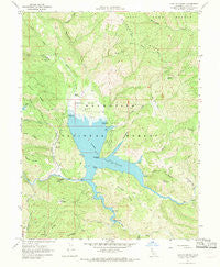 Lake Pillsbury California Historical topographic map, 1:24000 scale, 7.5 X 7.5 Minute, Year 1967