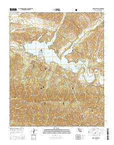 Lake Cachuma California Current topographic map, 1:24000 scale, 7.5 X 7.5 Minute, Year 2015