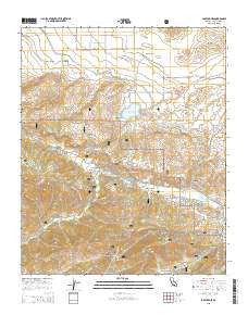 Lake Hughes California Current topographic map, 1:24000 scale, 7.5 X 7.5 Minute, Year 2015