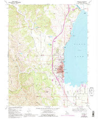 Lakeport California Historical topographic map, 1:24000 scale, 7.5 X 7.5 Minute, Year 1958
